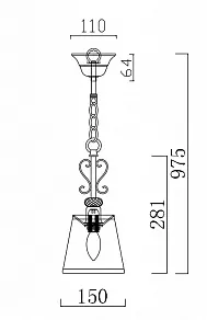 Подвесной светильник Freya Driana FR2405-PL-01-BZ