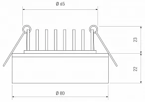 Встраиваемый светильник Elektrostandard  a032751