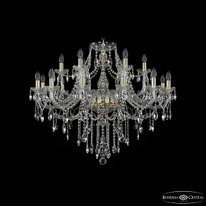 Подвесная люстра Bohemia Ivele Crystal 1415 1415/12+6/360 G