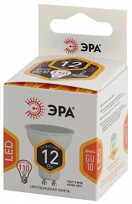 Лампа светодиодная Эра Стандарт GU10 12Вт 2700K LED MR16-12W-827-GU10