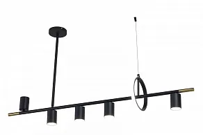 Люстра на штанге AM-Group  AM438 BK