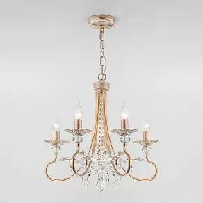 Подвесная люстра Eurosvet Alexandria 60057/5 белый с золотом