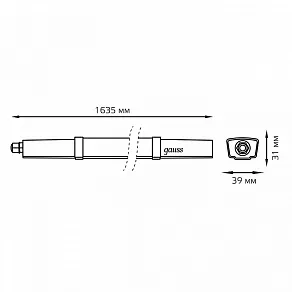 Накладной светильник Gauss  143425336A