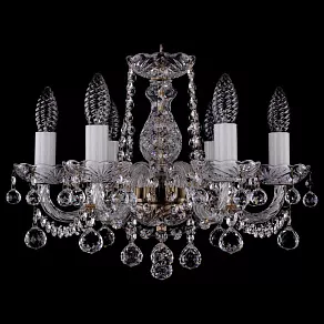 Подвесная люстра Bohemia Ivele Crystal 1402 1402/6/141/Pa/Balls