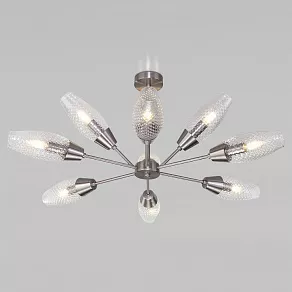 Люстра на штанге Eurosvet Thalia 60140/9 сатин-никель