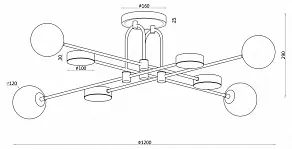 Потолочная люстра F-promo Complesso 3095-8P
