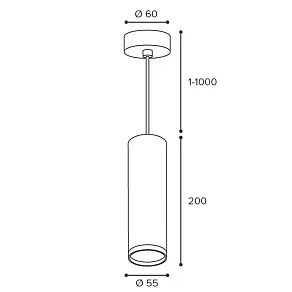 Подвесной светильник Wolta AQUA WSL-GU10/P14B
