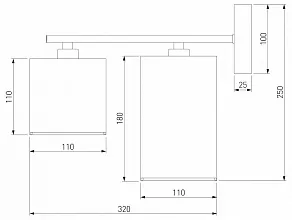 Бра Eurosvet Pastel 60151/2 хром