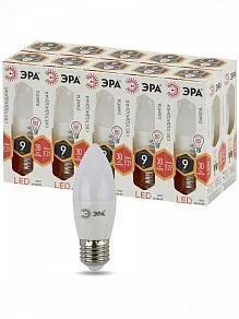 Лампа светодиодная Эра Стандарт E27 9Вт 2700K LED B35-9W-827-E27