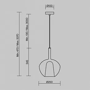 Подвесной светильник Maytoni Duality MOD271PL-01W3