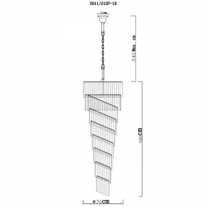 Подвесной светильник Divinare Charlotte 3011/01 SP-18