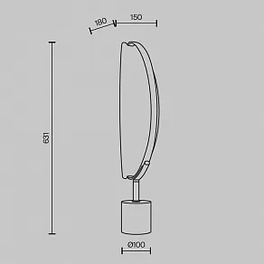 Настольная лампа декоративная Maytoni Breeze MOD281TL-L15BS3K