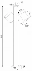 Наземный низкий светильник Elektrostandard Fjord 35195/F