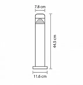 Наземный низкий светильник Lightstar Raggio 376907