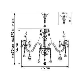Подвесная люстра Lightstar Spumo 716083