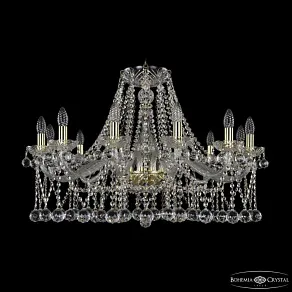 Подвесная люстра Bohemia Ivele Crystal 1413 1413/12/300 G Balls