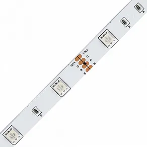 Лента светодиодная Volpe ULS-Q210 ULS-Q210 5050-30LED/m-10mm-IP20-DC12V-7,2W/m-5M-RGB катушка в герметичной упаковке