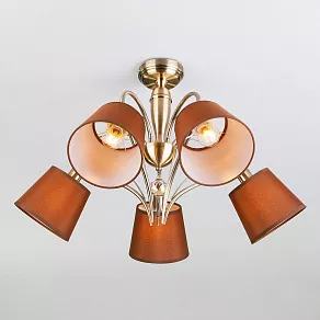 Люстра на штанге Eurosvet Lilly 60074/5 античная бронза