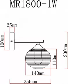 Бра MyFar Gloria MR1800-1W