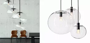 Подвесной светильник Imperiumloft Selene Glass Ball Ceiling Lights 40.122