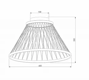 Накладной светильник Eurosvet Cesta 40019/1 LED коричневый