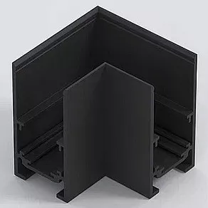 Соединитель угловой L-образный для треков накладных Luminotti GENESIS L.300.9.BK