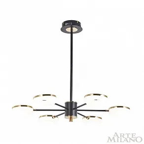 Люстра на штанге Arte Milano Ferrara-72999 277499/6 BK/GD