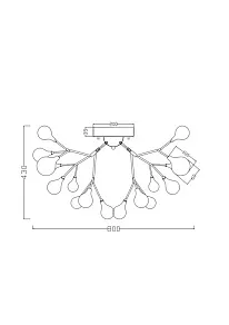 Потолочная люстра Freya Iris FR5067CL-27B