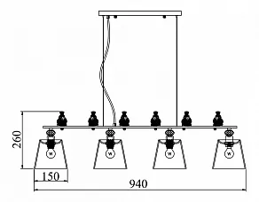 Подвесной светильник Maytoni Flitter ARM012-04-W