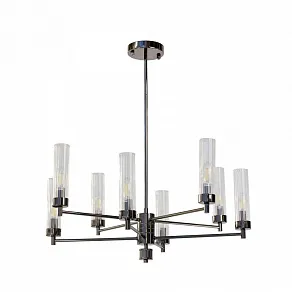 Люстра на штанге AM-Group INDIGO INDIGO SP8 PEARL BLACK