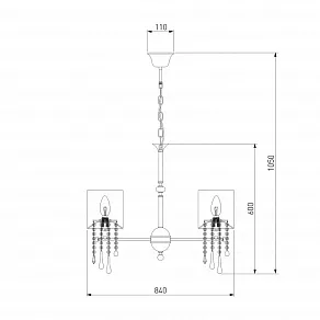 Подвесная люстра Bogate's Glamour 300/8 Strotskis