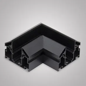 Соединитель угловой L-образный для треков встраиваемых AM-Group  MAGNET AM538 BK