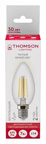 Лампа светодиодная Thomson Filament Candle E14 7Вт 2700K TH-B2067