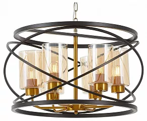 Подвесная люстра LUMINA DECO 8004 LDP 8004-6 BK+MD