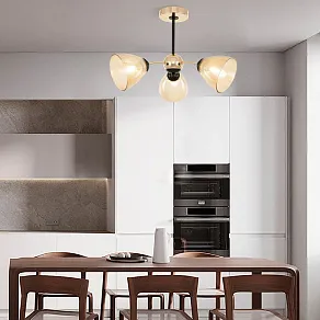 Люстра на штанге Arte Milano Napoli-329007 329007/3 GD.BK