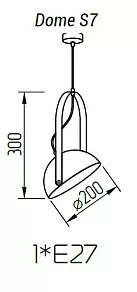Подвесной светильник TopDecor Dome Dome S7 10