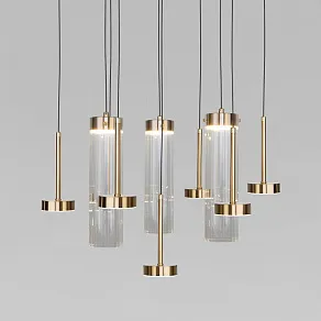 Подвесная люстра Eurosvet Quarzo 301102 LED латунь