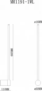 Бра MyFar Sunn MR1191-1WL