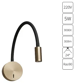 Бра Arte Lamp ASTA A5879AP-1SG