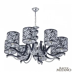 Подвесная люстра Arte Milano Florentia-4957 304957/8 Bk/Ni