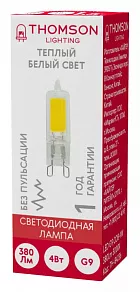 Лампа светодиодная Thomson G9 COB G9 4Вт 3000K TH-B4236
