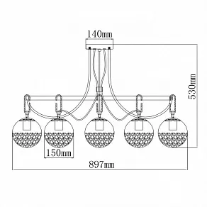 Потолочная люстра DeMarkt Гамбург 19 605016308
