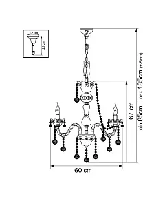 Подвесная люстра Osgona Vidare 738062