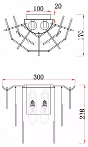 Бра Freya Porto FR5104WL-02BS