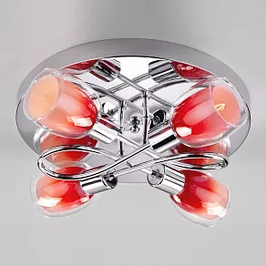 Потолочная люстра Eurosvet Potpourri 30151/4 красный