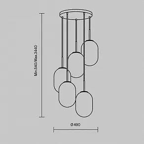 Подвесная люстра Freya Sharlot FR1012PL-05BS