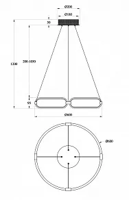 Подвесной светильник Maytoni Chain MOD017PL-L50N