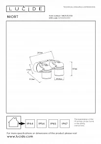 Светильник на штанге Lucide Niort 14825/02/30