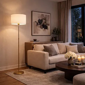 Торшер ST-Luce BLACK+BRASS SL1404.305.01