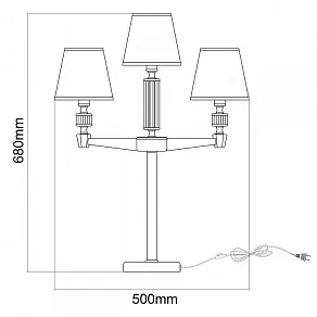 Настольная лампа декоративная MW-Light Дэль Рей 8 700033004